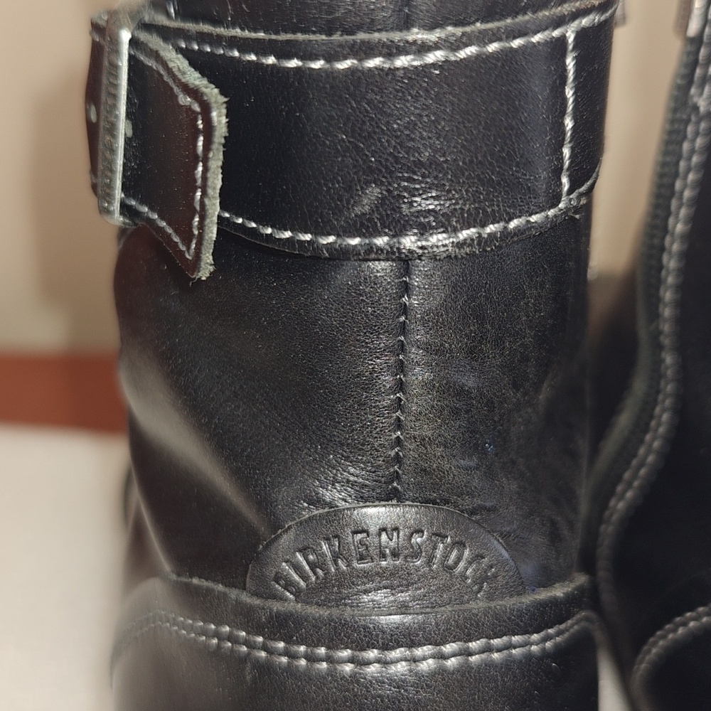 Birkenstock Black Leather Boot Size 37 - Picture 3 of 11
